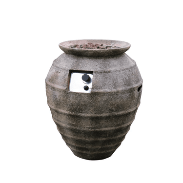 Modeno Pompeii Oval Concrete Fire Pit Column, Hidden Propane Storage - OFG609-LP